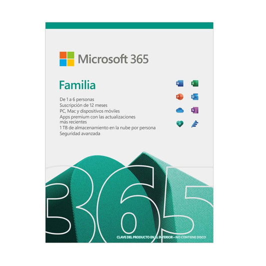 Microsoft 365 Familia - Licencia de suscripción (1 año) - 6 personas
