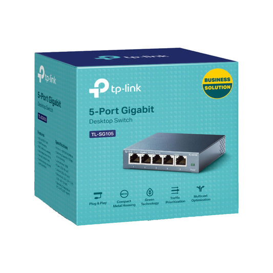 Switch para sobremesa Tp-Link con 5 puertos a 10/100/1000 Mbps