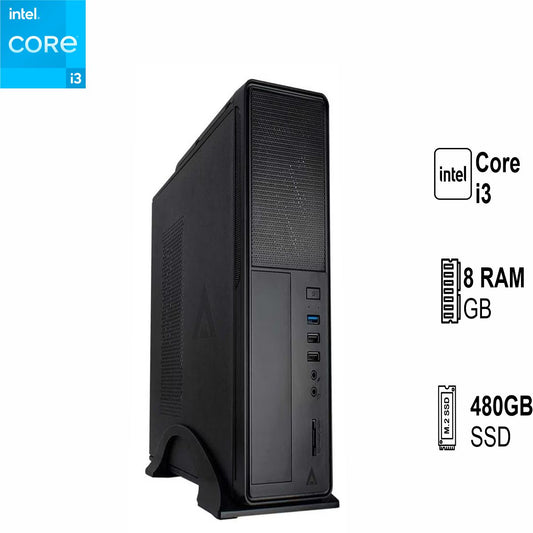 PC Intel Core i3 10105 8GB de RAM 480GB SSD 500W WIFI