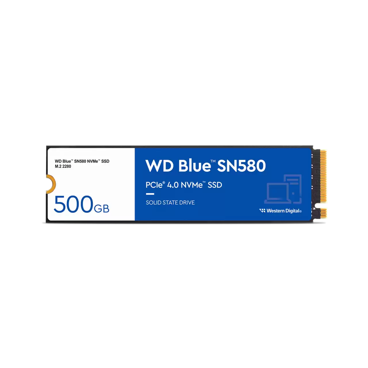SSD Western Digital WD Blue SN580 NVMe 500GB PCI Express 4.0 M.2